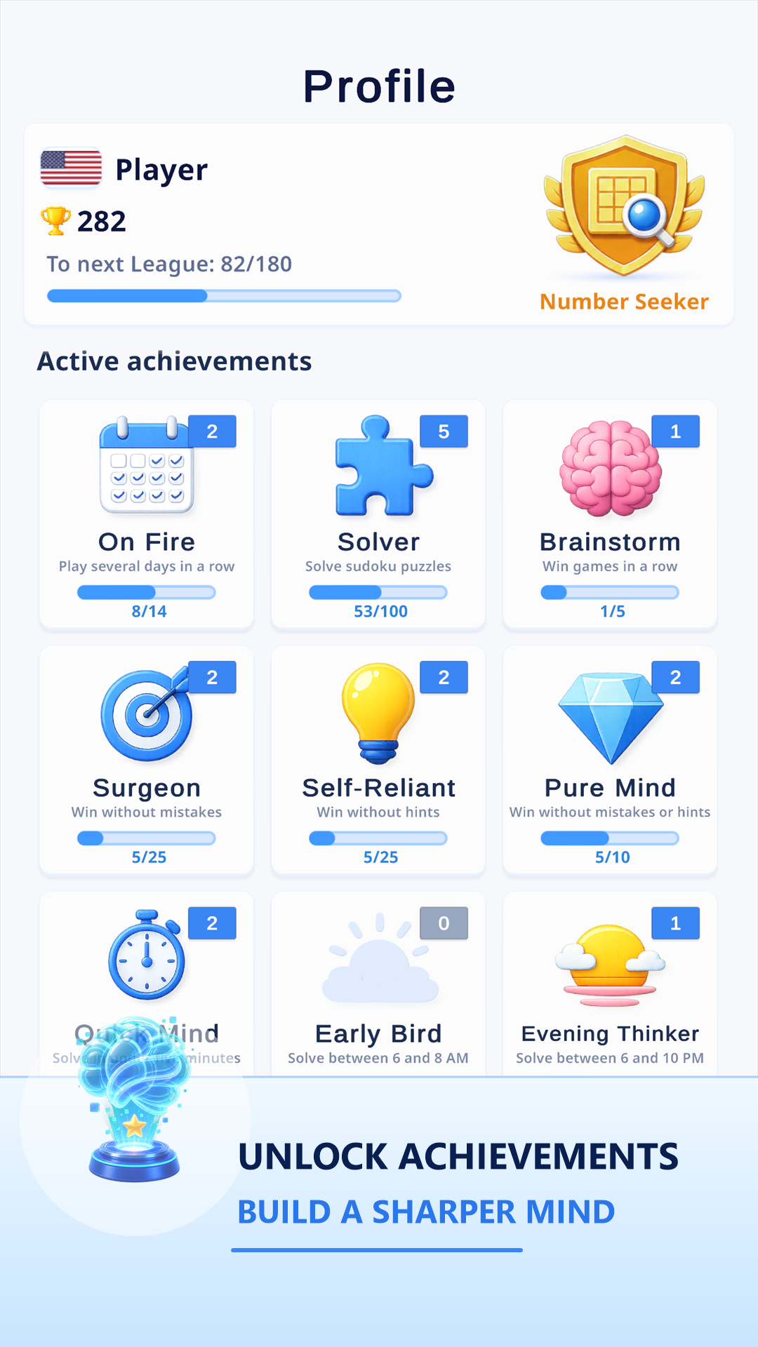 Unlock Sudoku achievements
